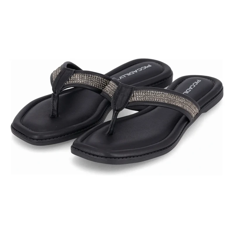 Sandalias Piccadilly Mujer - Verano Moda - Negro